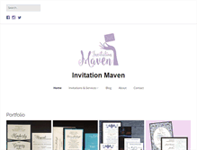 Tablet Screenshot of invitationmaven.com